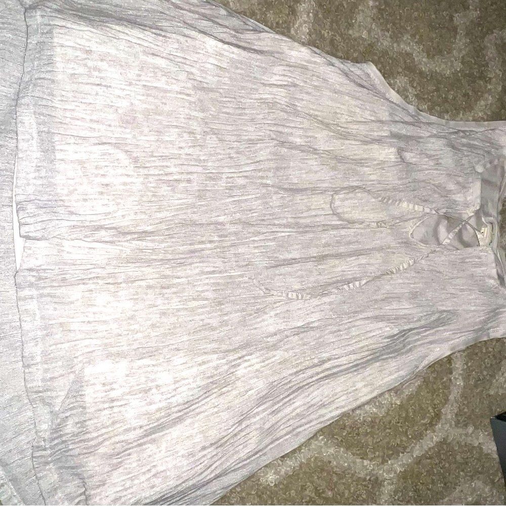Meadow Rue size S Light Gray Sleeveless Blouse